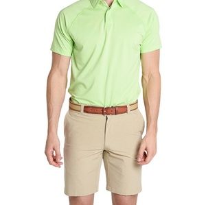 Peter millar green wicking preppy shorts size 32